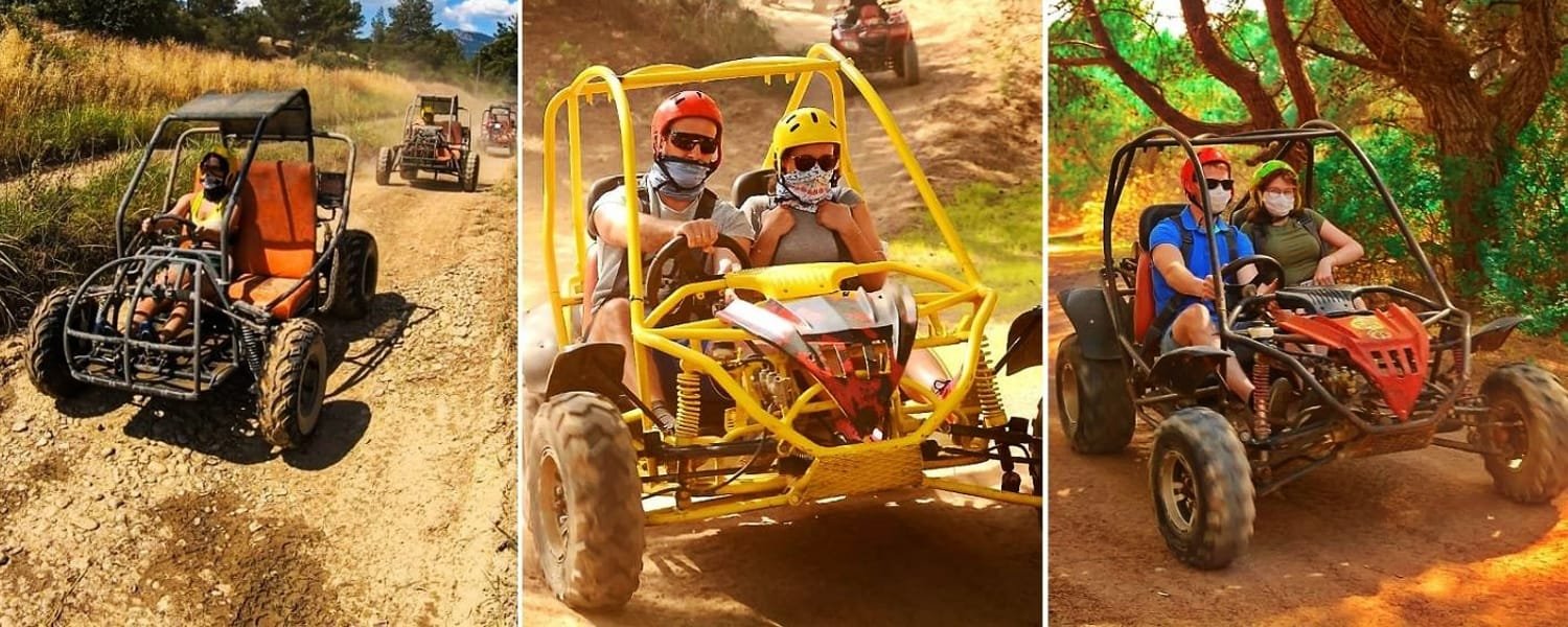 Alanya Buggy turu Alanya’da doğada buggy safari turu görüntüsü""Macera dolu buggy ile off-road sürüş keyfi"