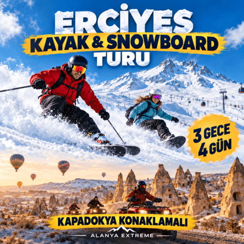 Erciyes Kayak ve Snowboard Turu %100 Macera
