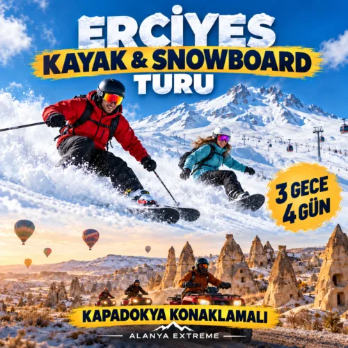 Erciyes Kayak ve Snowboard Turu %100 Macera
